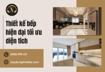 Thiết kế bếp hiện đại tối ưu diện tích