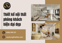 Thiết kế nội thất phòng khách hiện đại đẹp