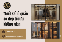 Thiết kế tủ quần áo đẹp tối ưu không gian