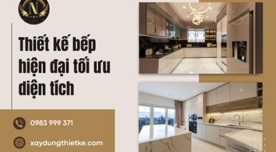 Thiết kế bếp hiện đại tối ưu diện tích