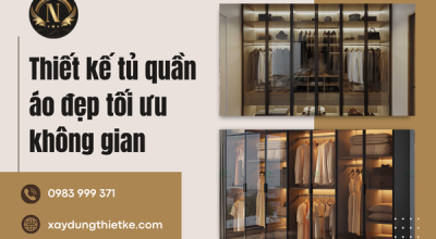 Thiết kế tủ quần áo đẹp tối ưu không gian