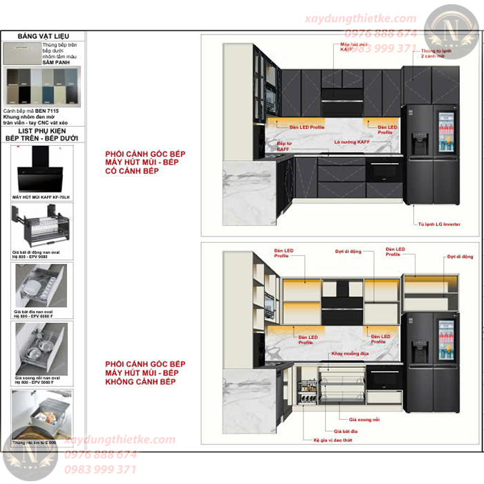 Chốt Thiết Kế - Bố Trí Công Năng Bếp