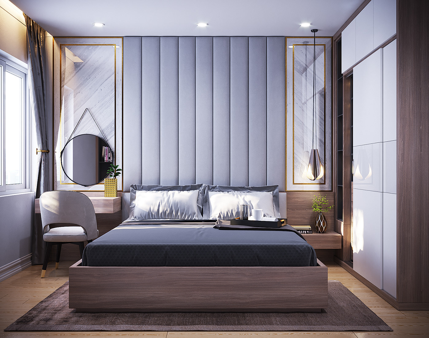 Giường ngủ là trung tâm của tổng thể