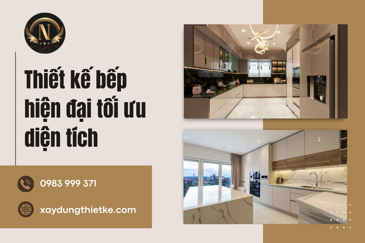 Thiết Kế Bếp Hiện Đại Tối Ưu Diện Tích – Giải Pháp Cho Không Gian Gọn Gàng, Tiện Nghi