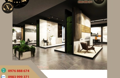 Phong Cách Thiết Kế Showroom Gạch Cao Cấp Năm 2025
