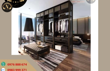 Phòng Ngủ Hiện Đại Với Tủ Áo Full Kính Khung Nhôm – Xu Hướng Nội Thất Mới 2025