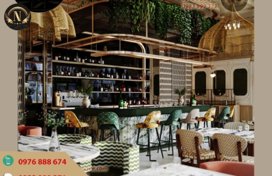 Thiết kế quán cafe phong cách Boho: Xu hướng mới đầy ấn tượng
