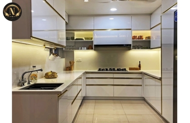 Xu hướng thiết kế bếp cánh nhôm kính năm 2024: Tối giản và tiện nghi